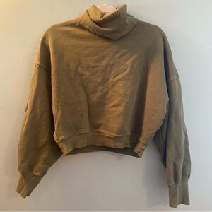 Agolde Turtleneck Balloon Sleeve Sweatshirt XS